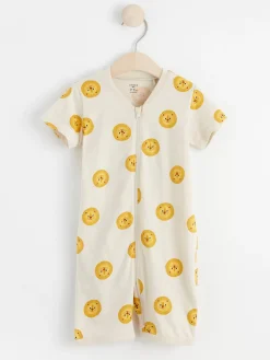 Pyjamas>Lindex Pyjamasromper Med Lejon Light Beige