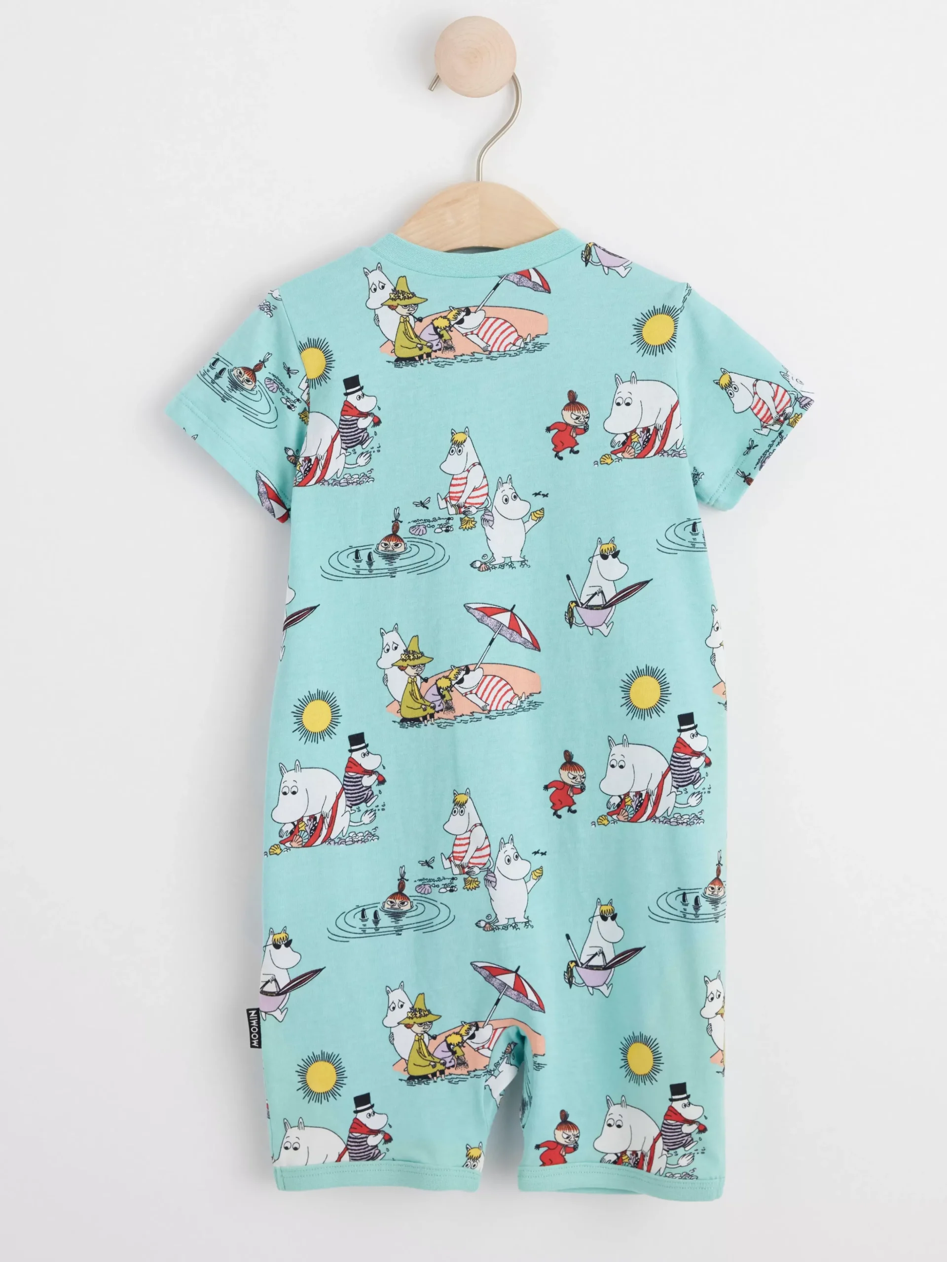 Pyjamas>Lindex Pyjamasromper Med Mumin Dusty Aqua