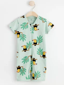Pyjamas>Lindex Pyjamasromper Med Tukaner Light Green