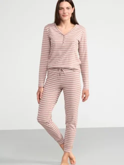 Nattplagg>Lindex Pyjamasset I Mjuk Trika Dark Dusty Pink