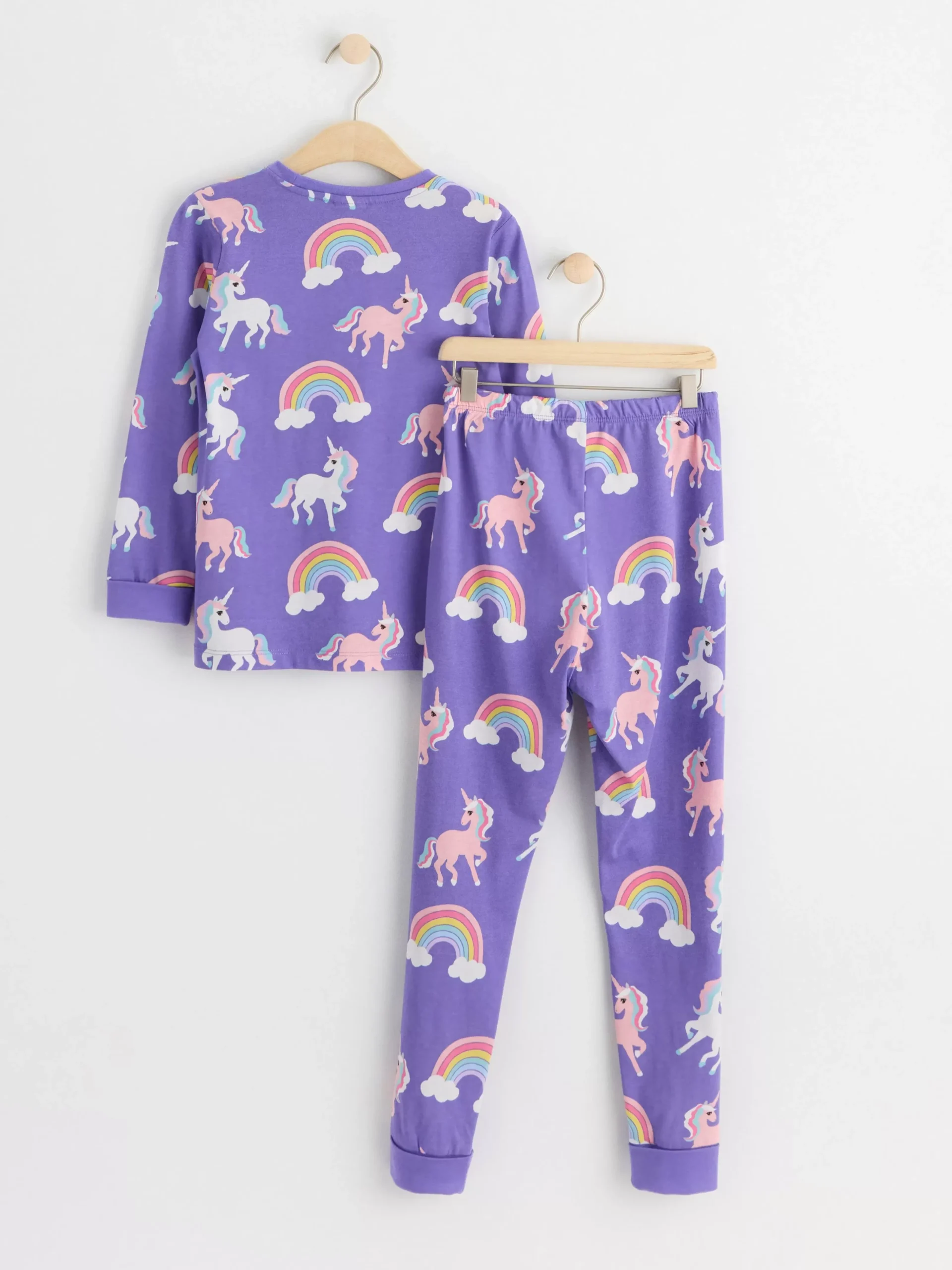 Nattplagg>Lindex Pyjamasset Med Enhorningar Dk Lilac