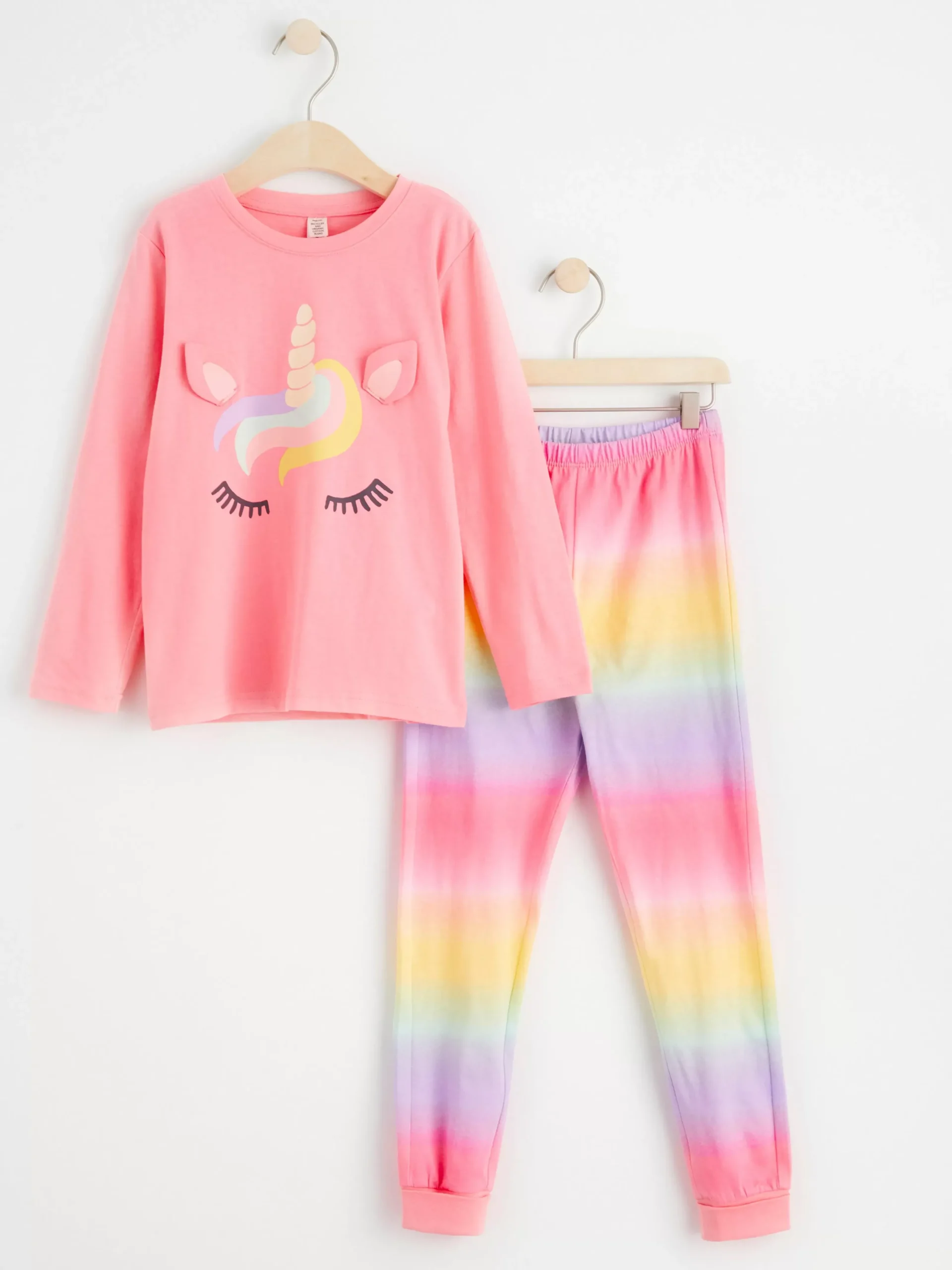 Nattplagg>Lindex Pyjamasset Med Langarmad Topp Och Byxa Pink
