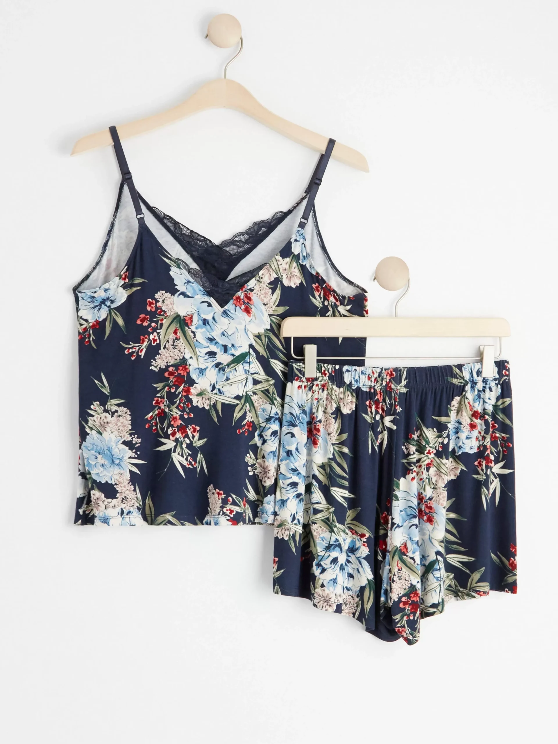 Nattplagg>Lindex Pyjamasset Med Linne Och Shorts Navy