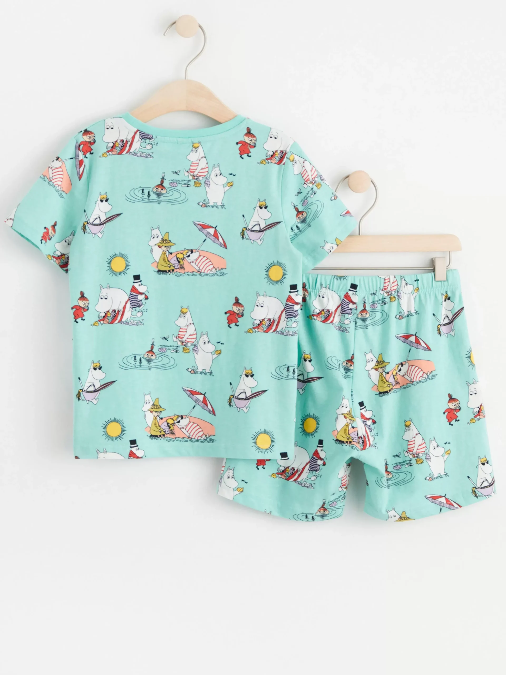 Nattplagg>Lindex Pyjamasset Med Mumin Dusty Aqua