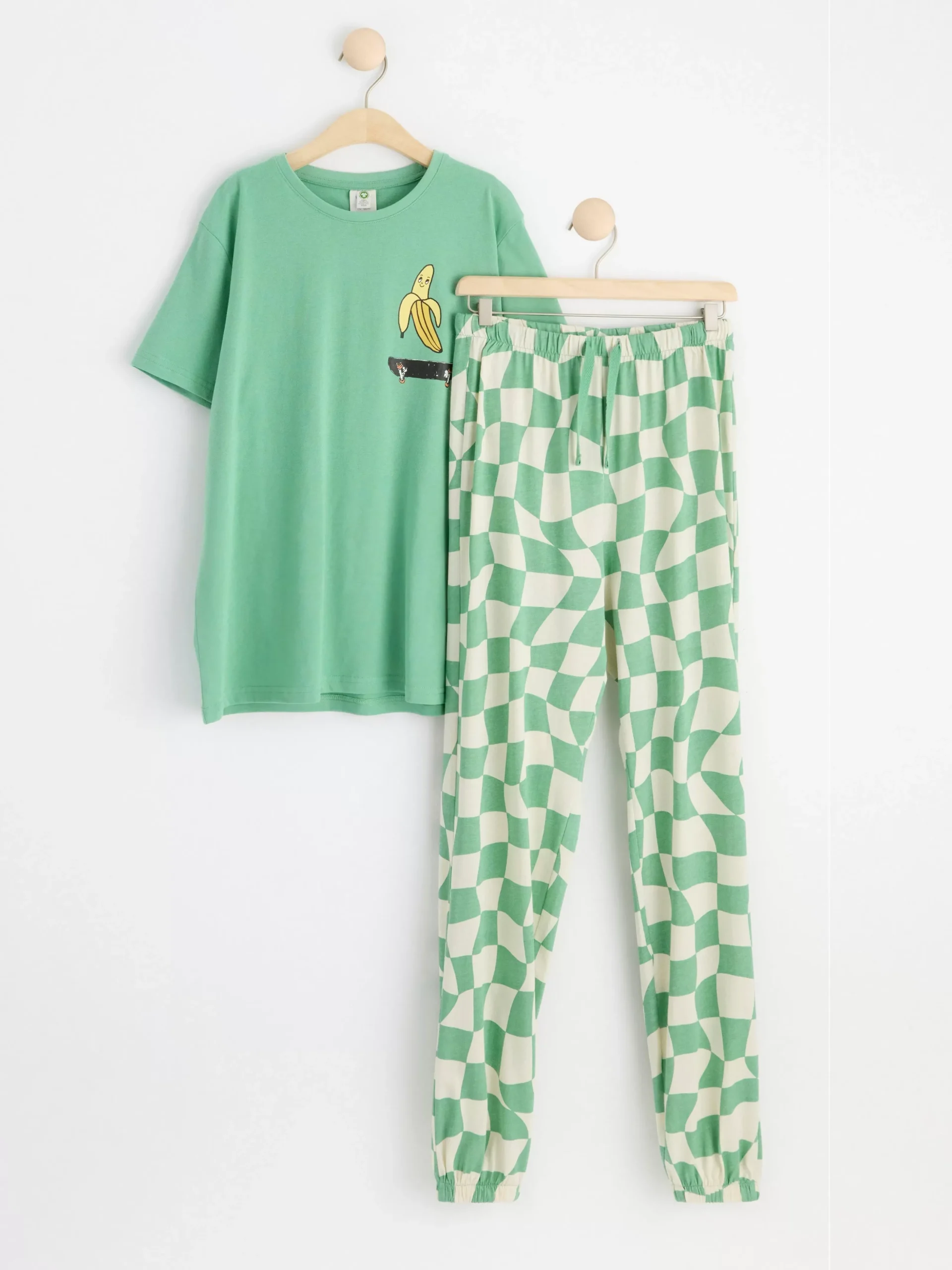 Nattplagg>Lindex Pyjamasset Med T-Shirt Och Byxa Dusty Green