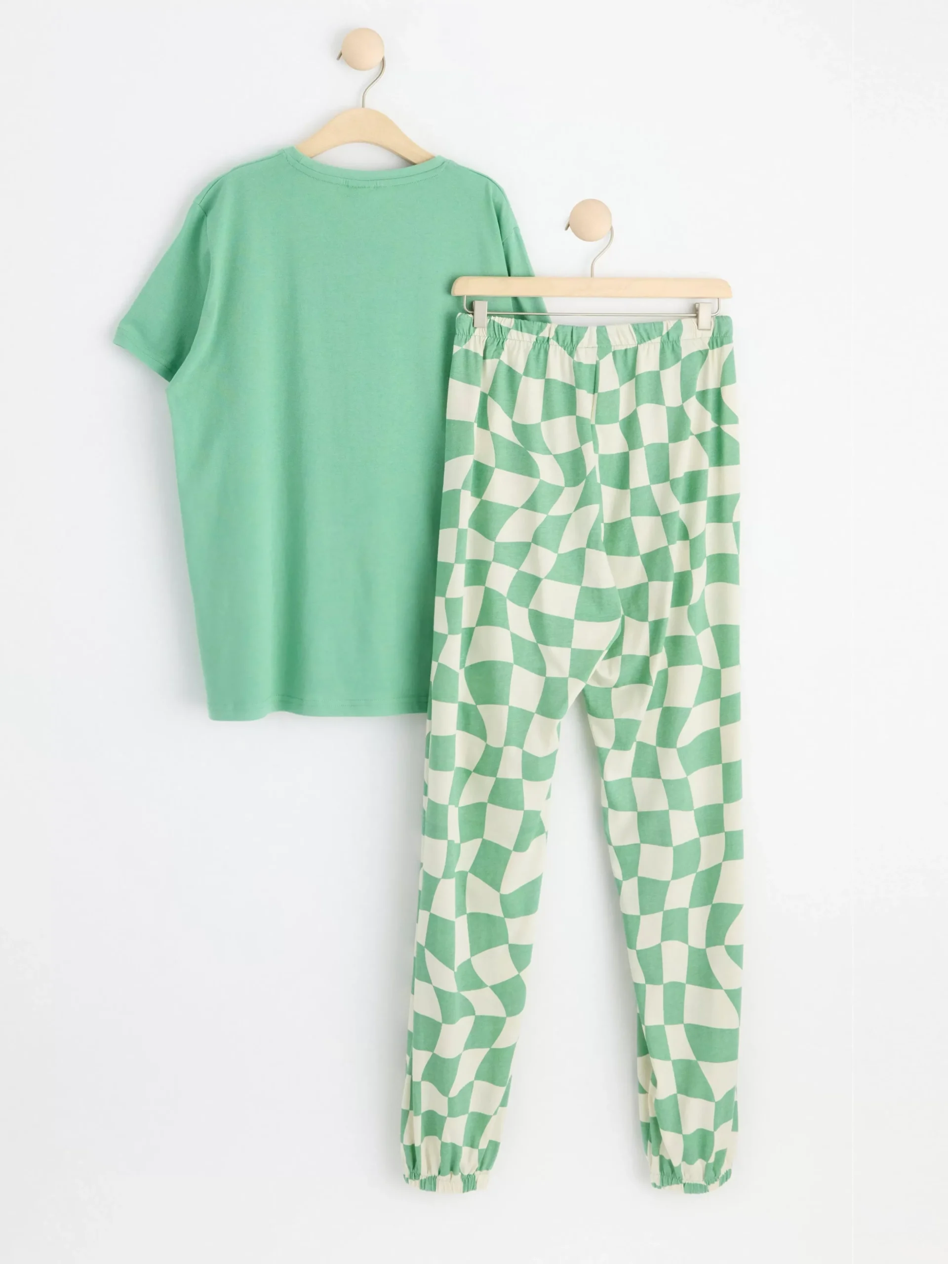 Nattplagg>Lindex Pyjamasset Med T-Shirt Och Byxa Dusty Green