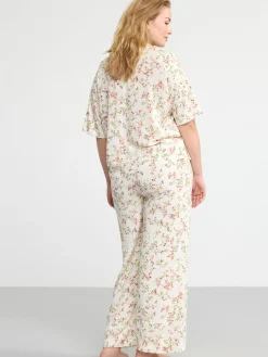 Nattplagg>Lindex Pyjamasset Med T-Shirt Och Byxor White
