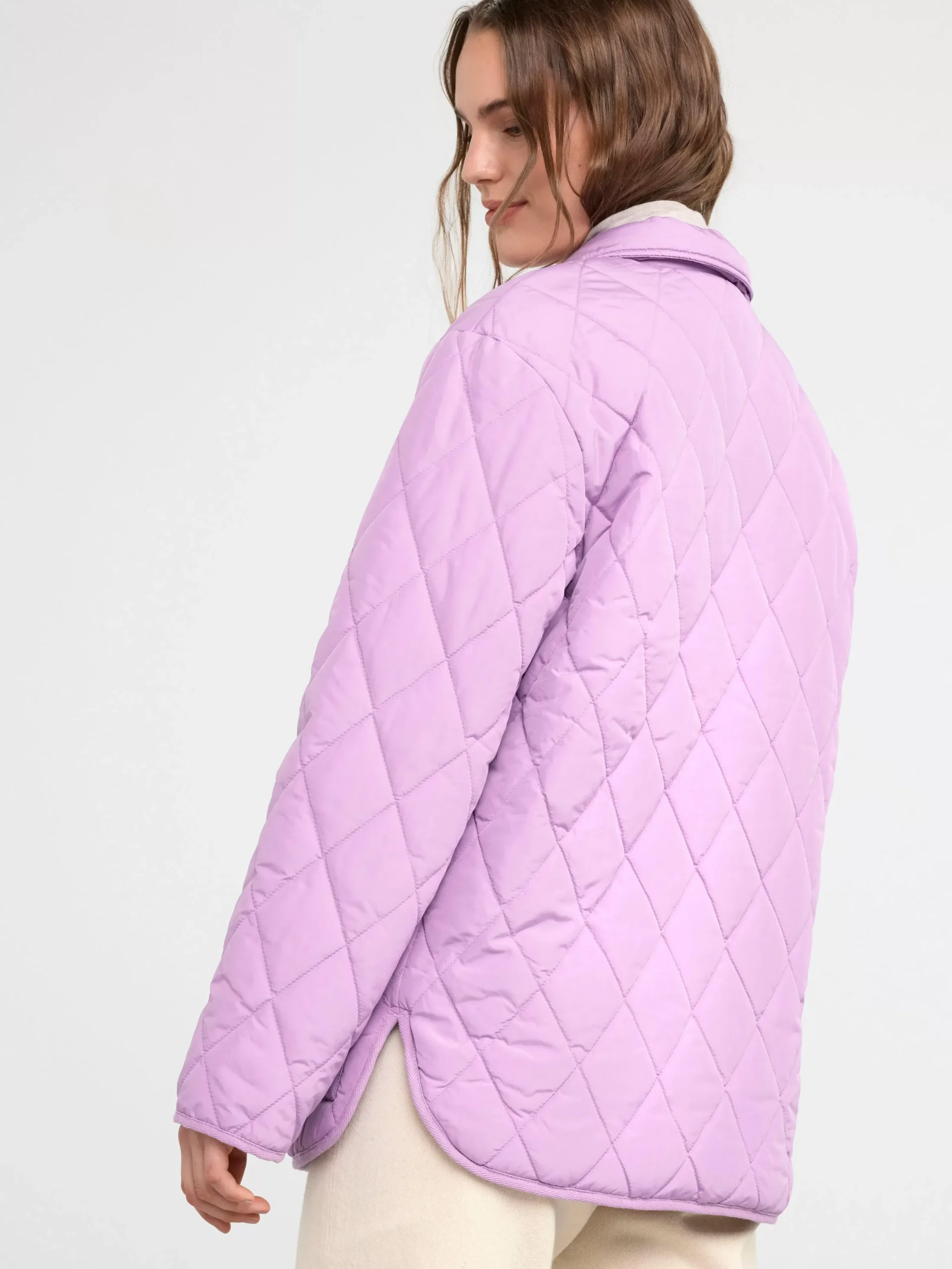 Ytterkläder>Lindex Quiltad Jacka Dusty Lilac
