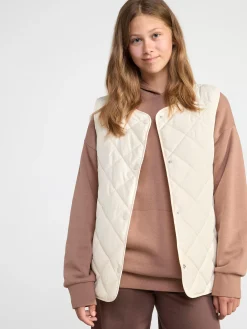 Tröjor & Cardigans>Lindex Quiltad Vast White