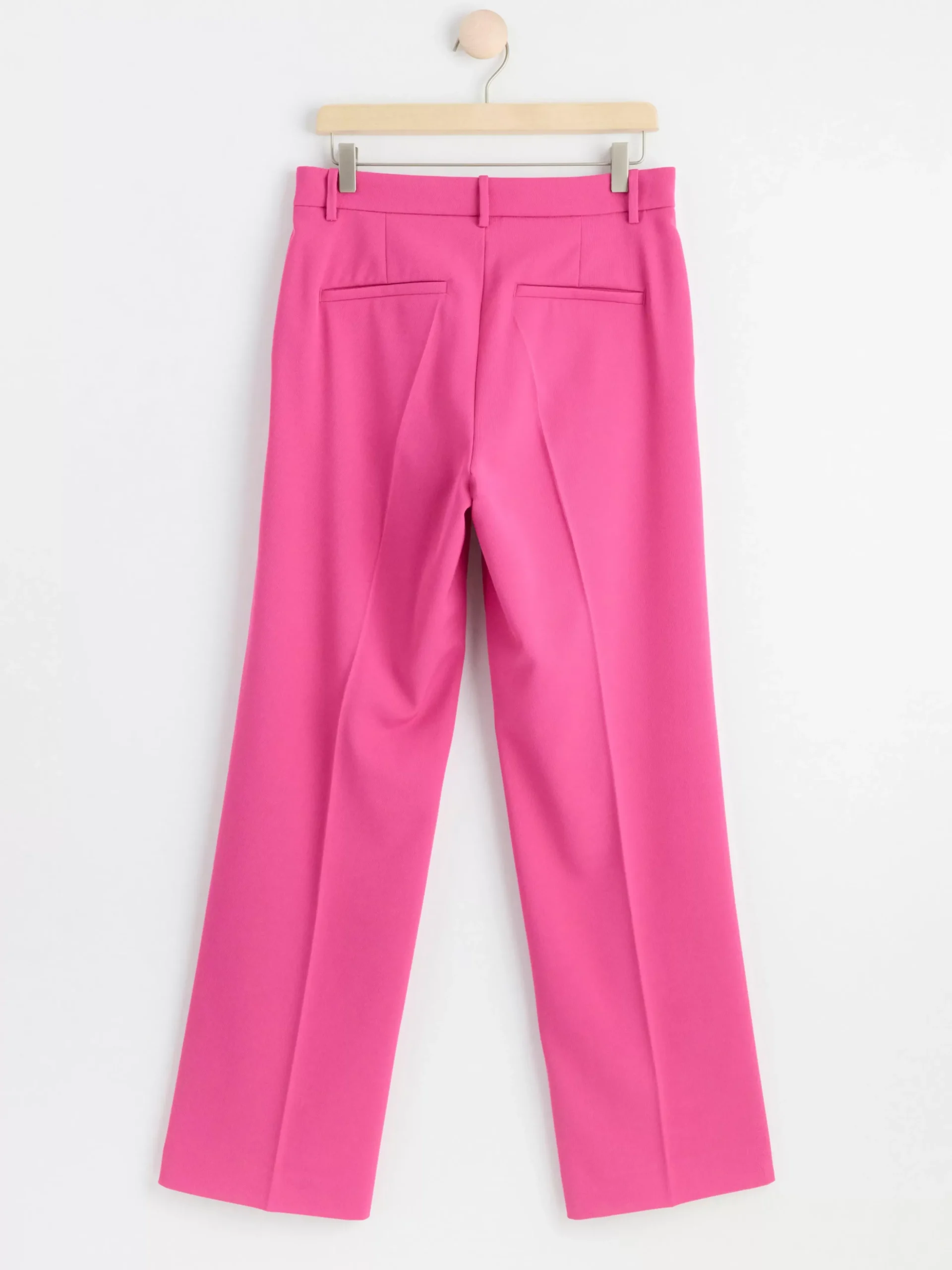 Byxor>Lindex Rak Byxa Med Normalhog Midja Pink