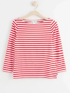Toppar & T-Shirts>Lindex Randig Bomullstopp Red
