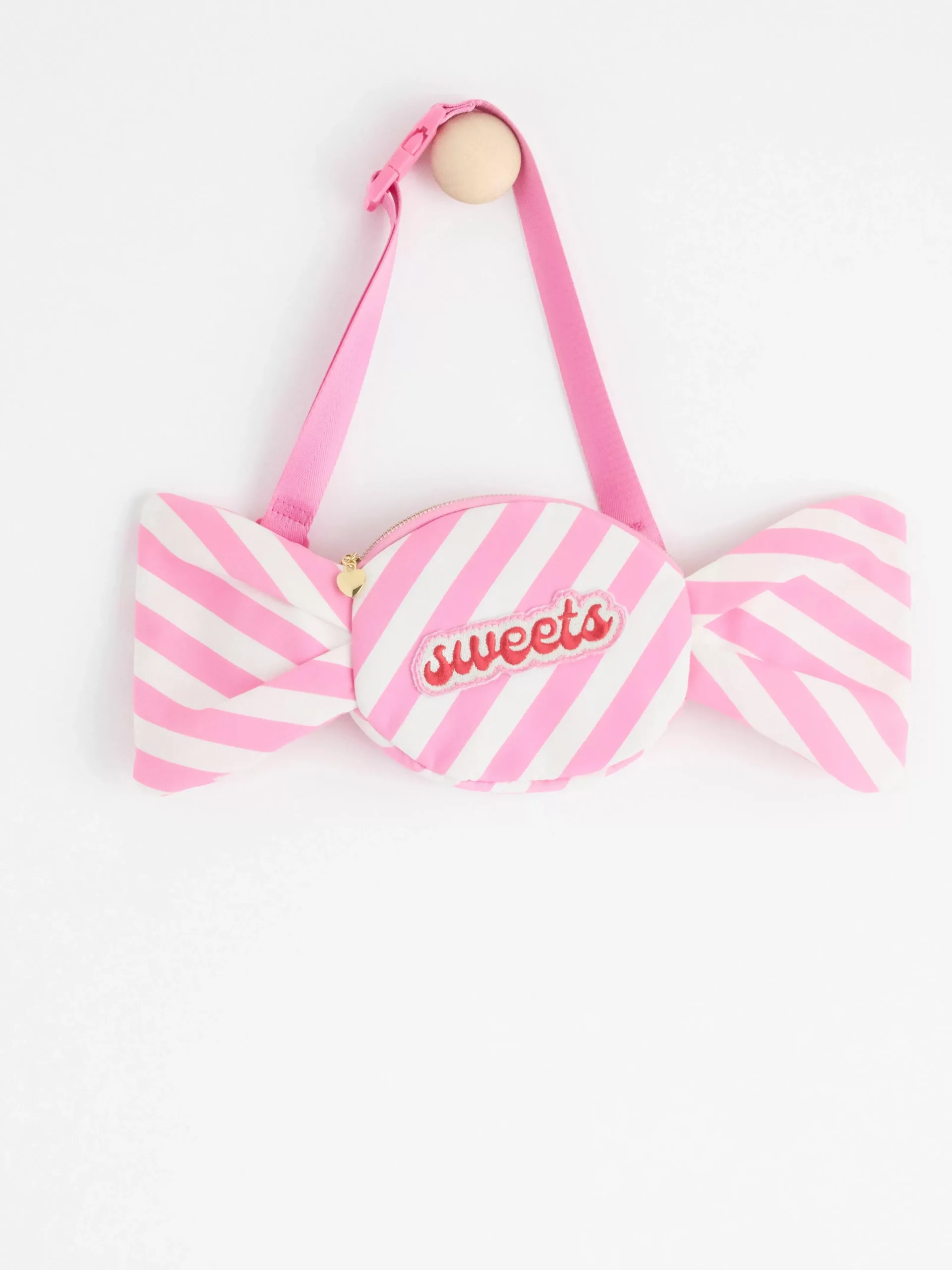 Accessoarer>Lindex Randig Godisvaska Light Pink