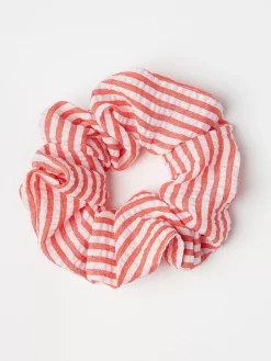 Accessoarer>Lindex Randig Scrunchie I Backebolja Red