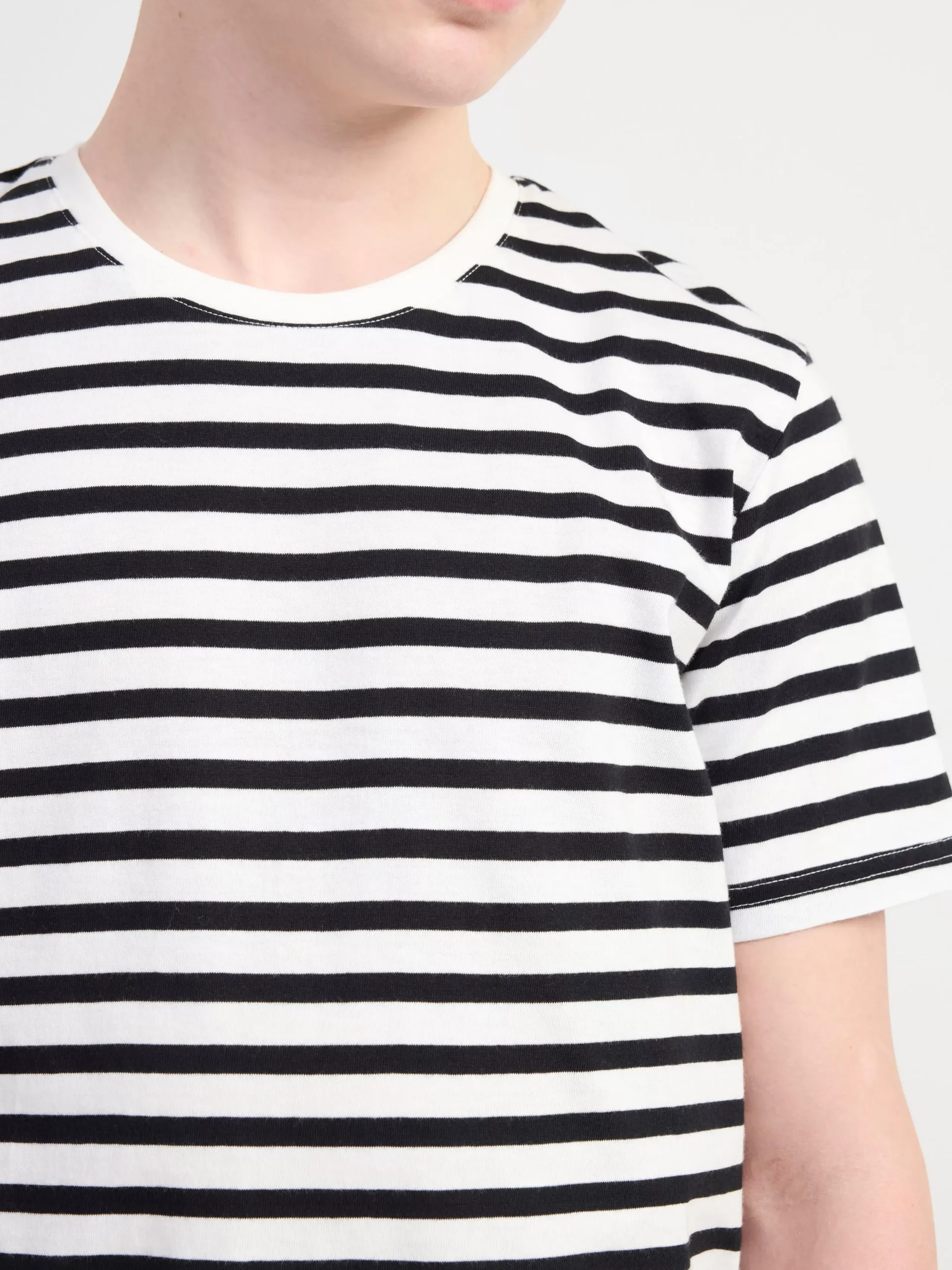 Toppar & T-Shirts>Lindex Randig T-Shirt Off White