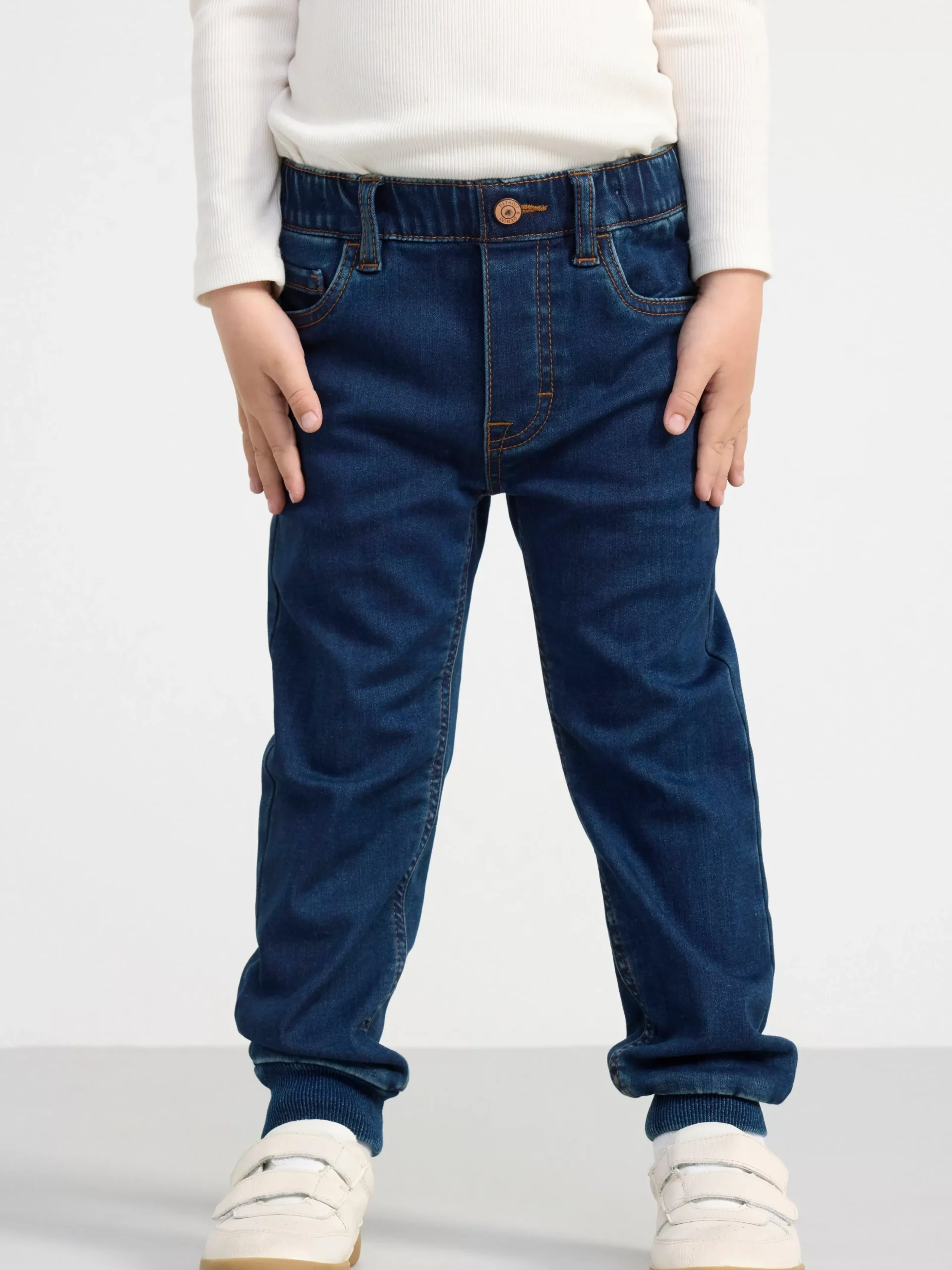 Jeans>Lindex Regular Fit Jeans Med Borstad Insida Denim
