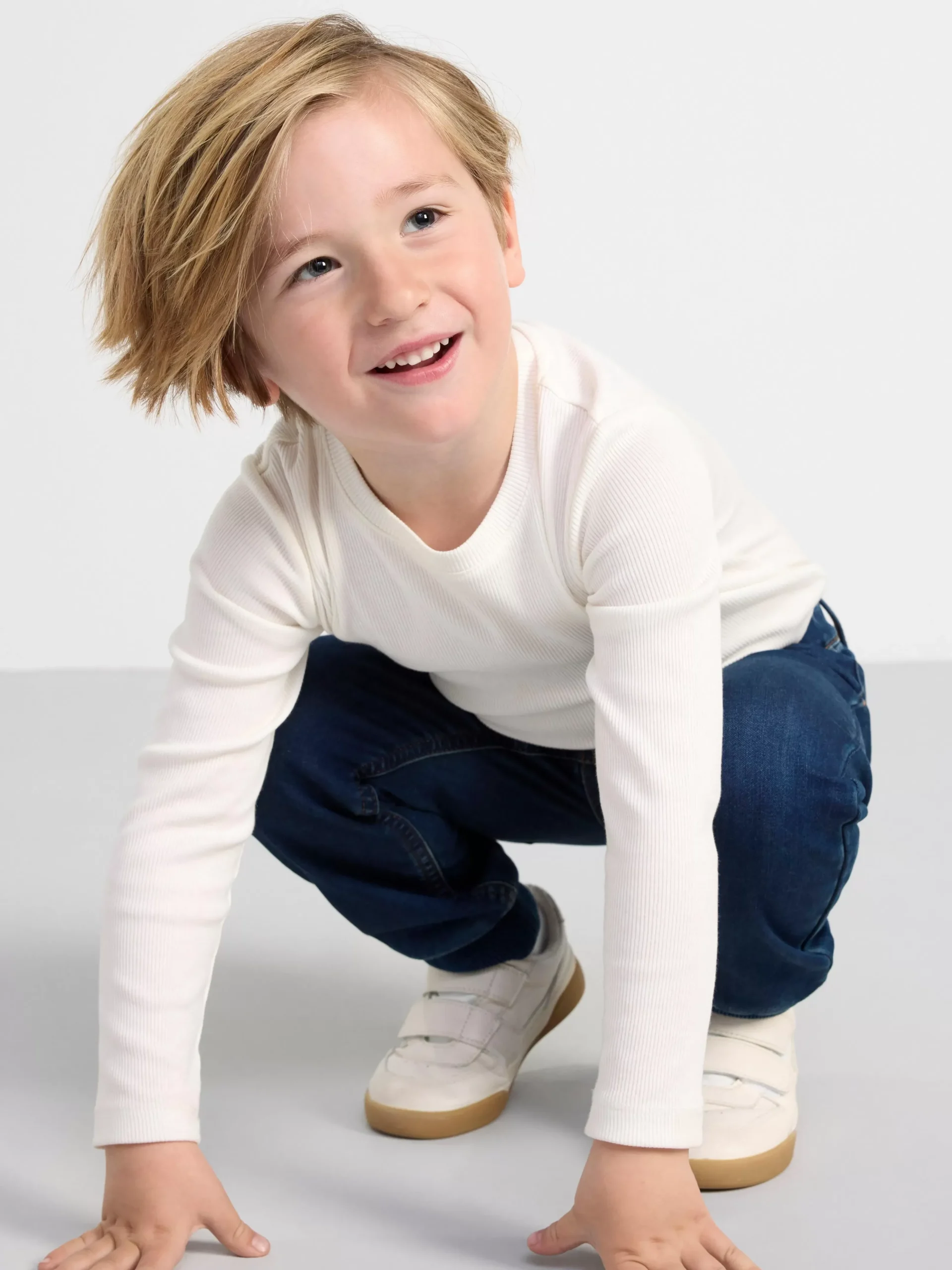Jeans>Lindex Regular Fit Jeans Med Borstad Insida Denim