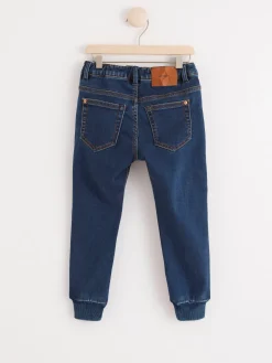 Jeans>Lindex Regular Fit Jeans Med Borstad Insida Dark Denim