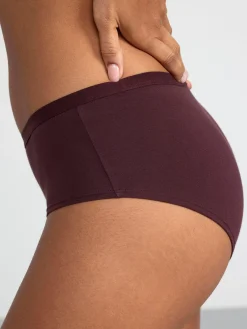 Trosor>Lindex Regular Waist Trosa I Bomull Dark Dusty Lilac