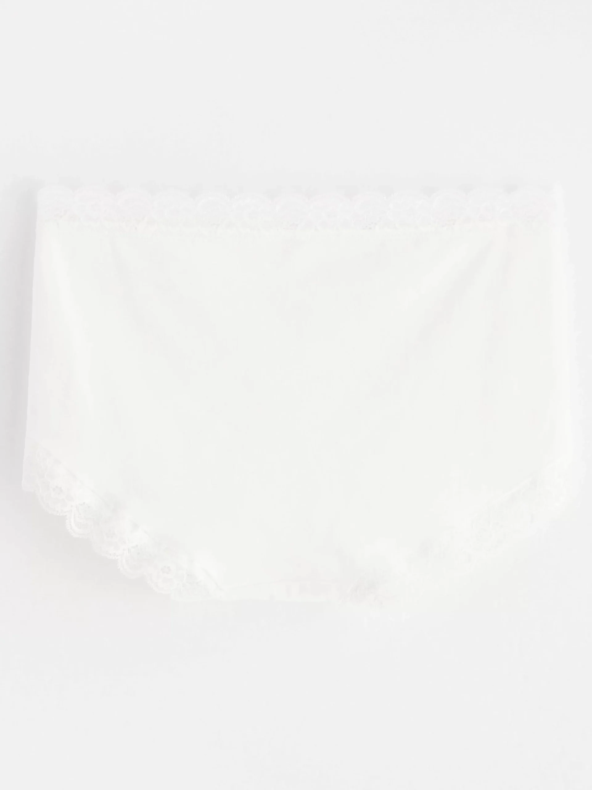 Trosor>Lindex Regular Waist Trosa Med Spetskant White
