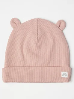 Accessoarer>Lindex Ribbad Mossa Med Oron Dusty Pink