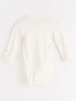 Bodies>Lindex Ribbad Omlottbody Light Dusty White