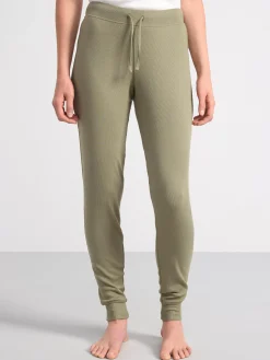 Nattplagg>Lindex Ribbad Pyjamasbyxa Khaki