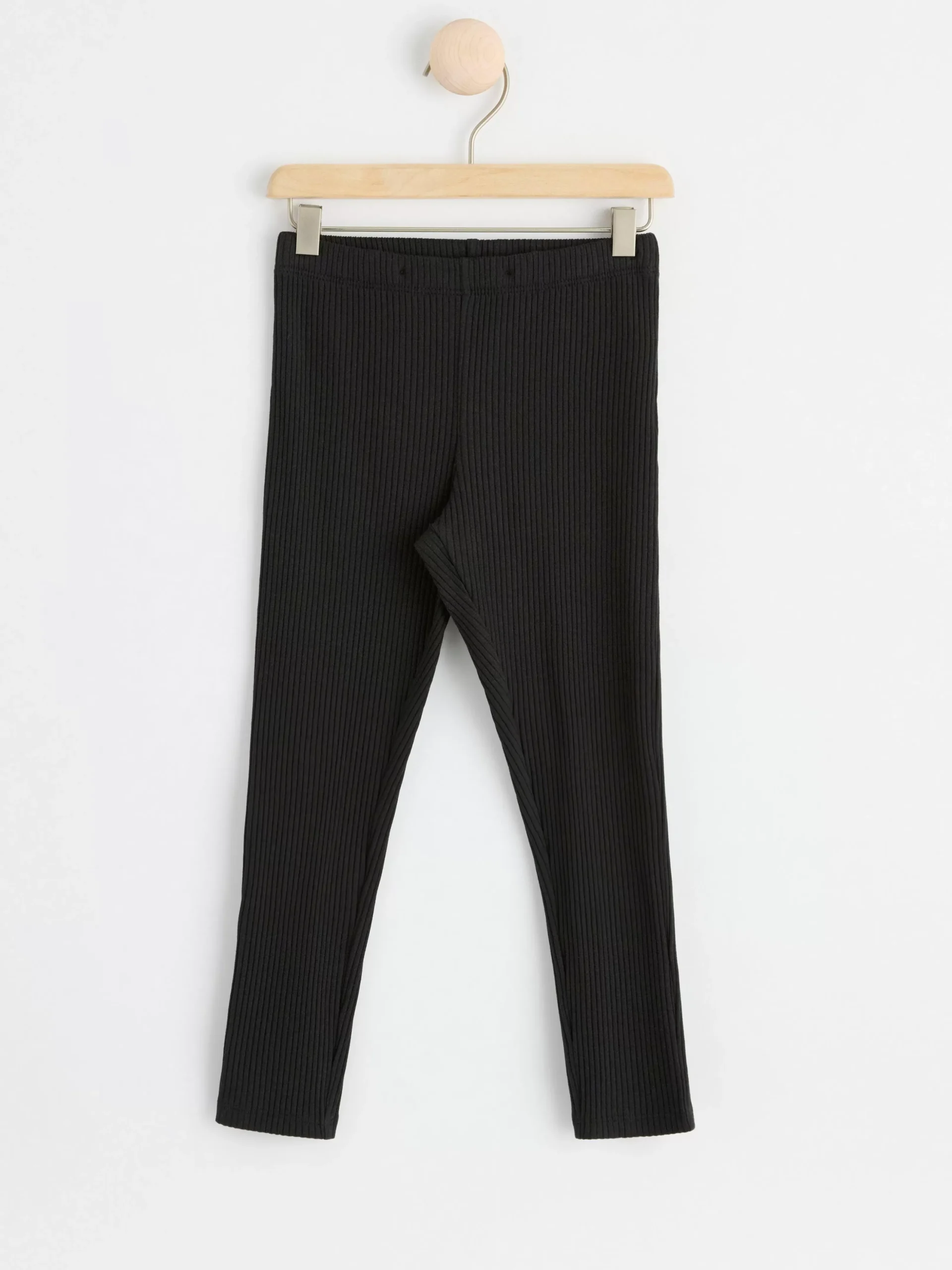 Byxor & Leggings>Lindex Ribbade Leggings Black