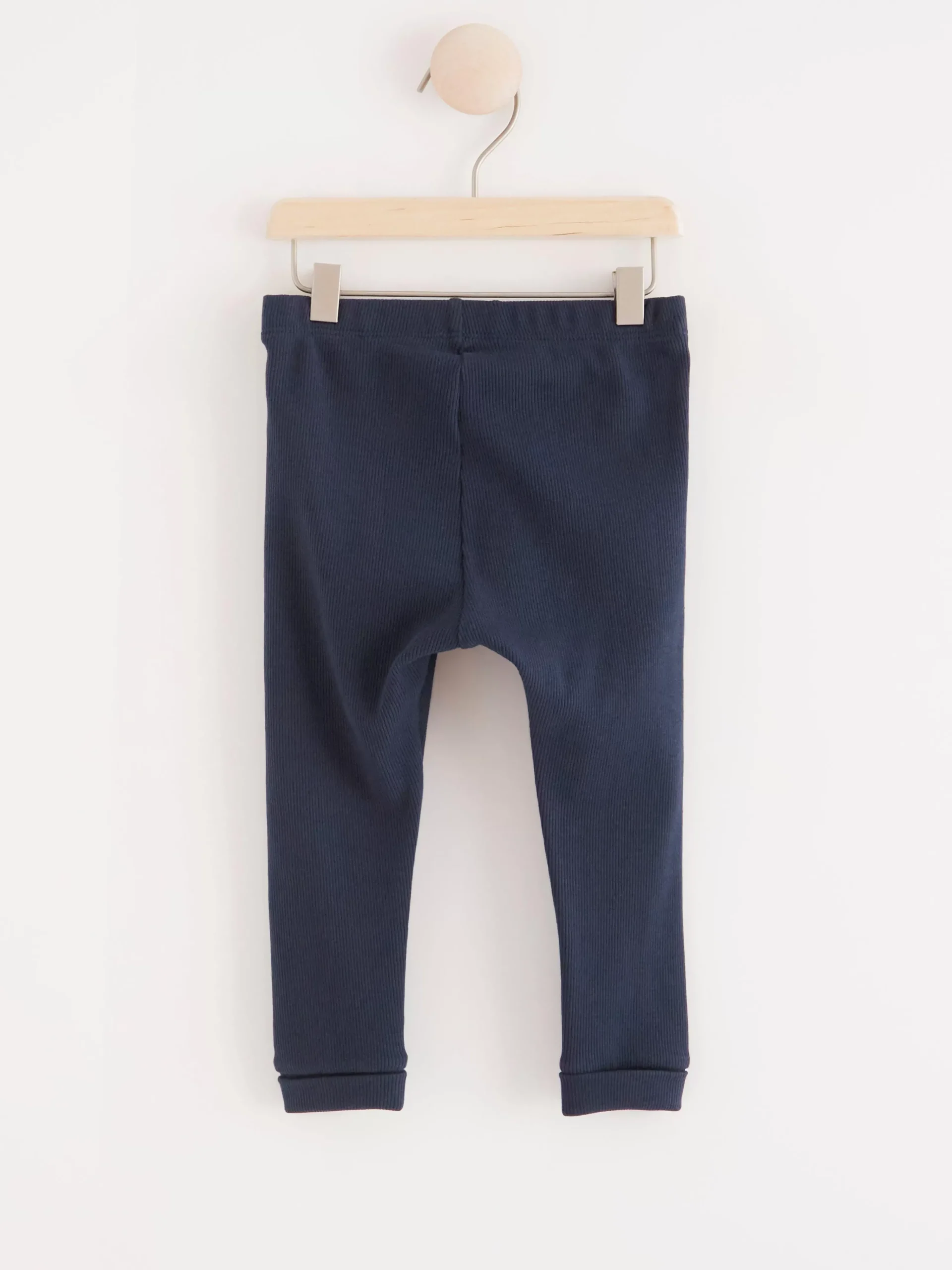 Byxor & Leggings>Lindex Ribbade Leggings Navy