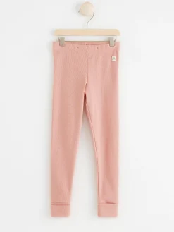 Byxor & Leggings>Lindex Ribbade Leggings Pink