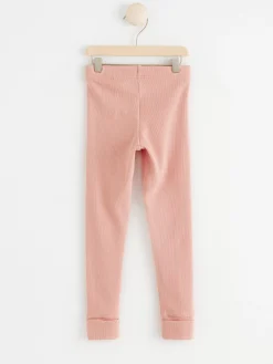 Byxor & Leggings>Lindex Ribbade Leggings Pink