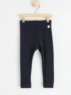 Byxor & Leggings>Lindex Ribbade Leggings Dark Navy