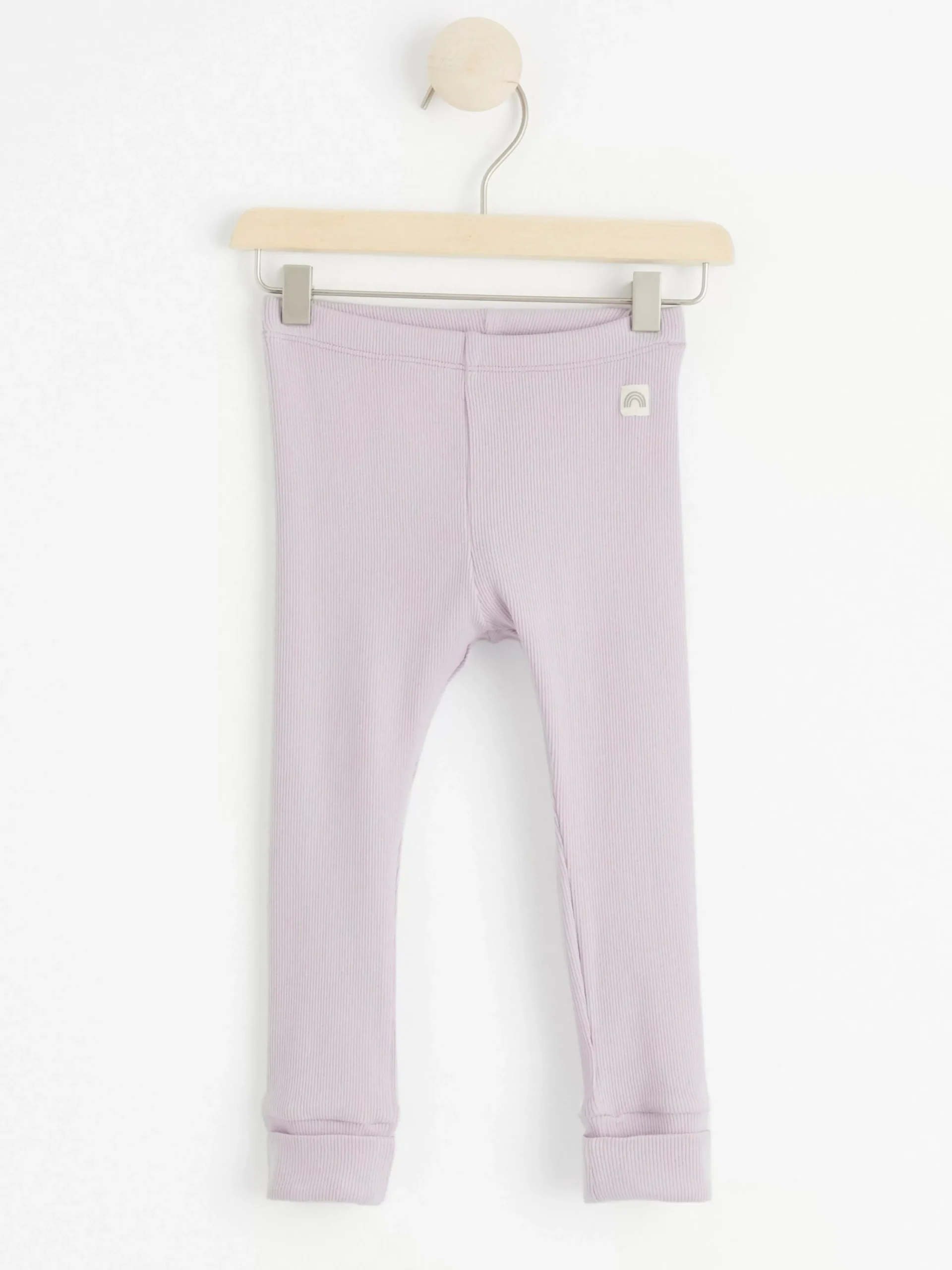 Byxor & Leggings>Lindex Ribbade Leggings Light Lilac