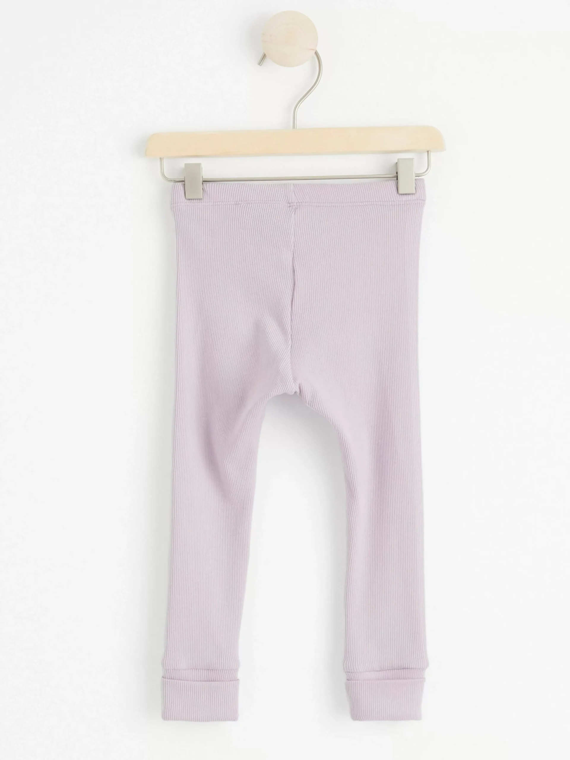 Byxor & Leggings>Lindex Ribbade Leggings Light Lilac
