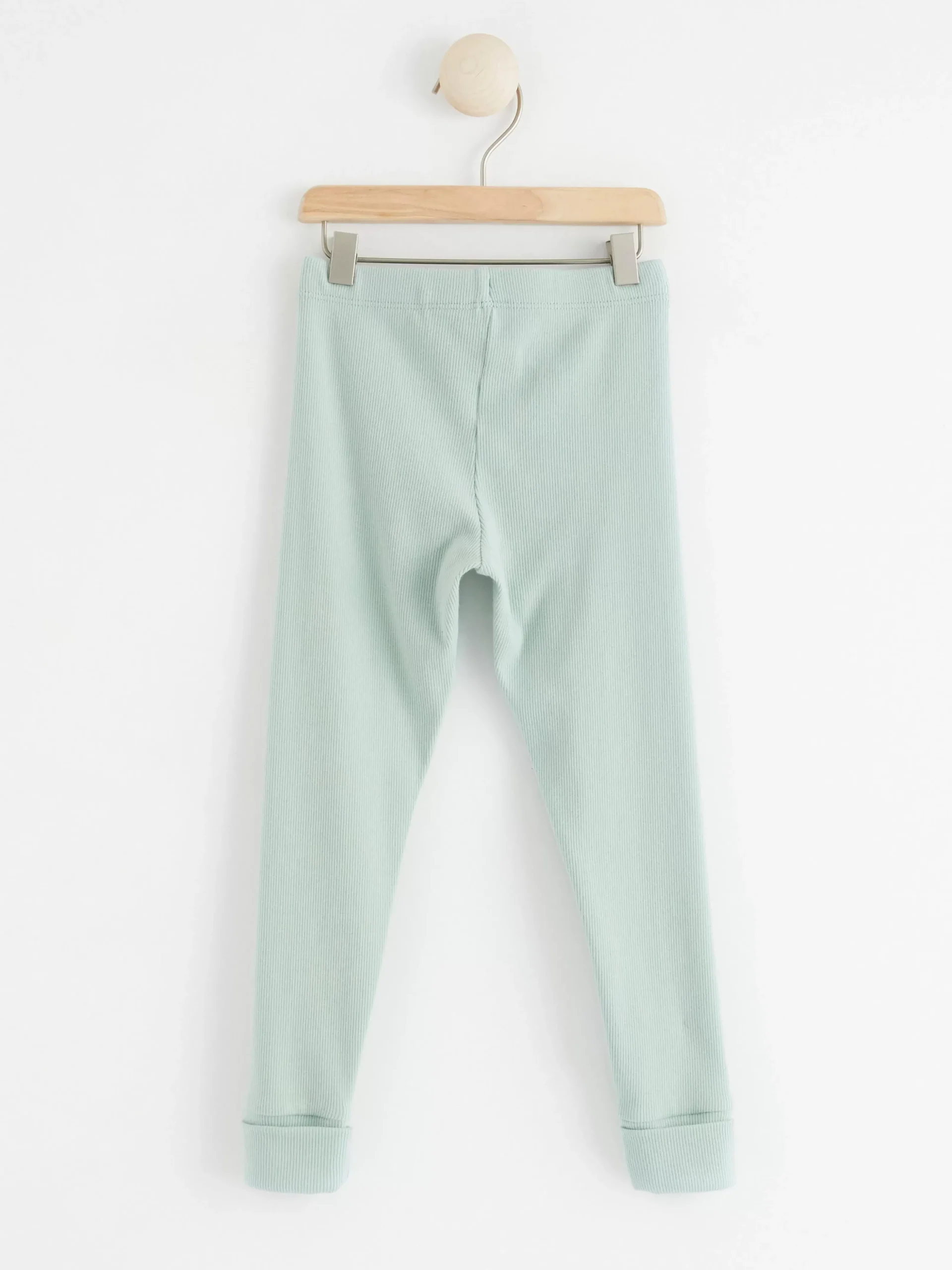 Byxor & Leggings>Lindex Ribbade Leggings Light Dusty Aqua