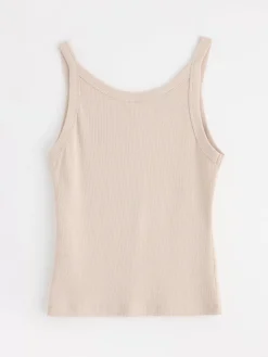 Nattplagg>Lindex Ribbat Pyjamaslinne Light Beige