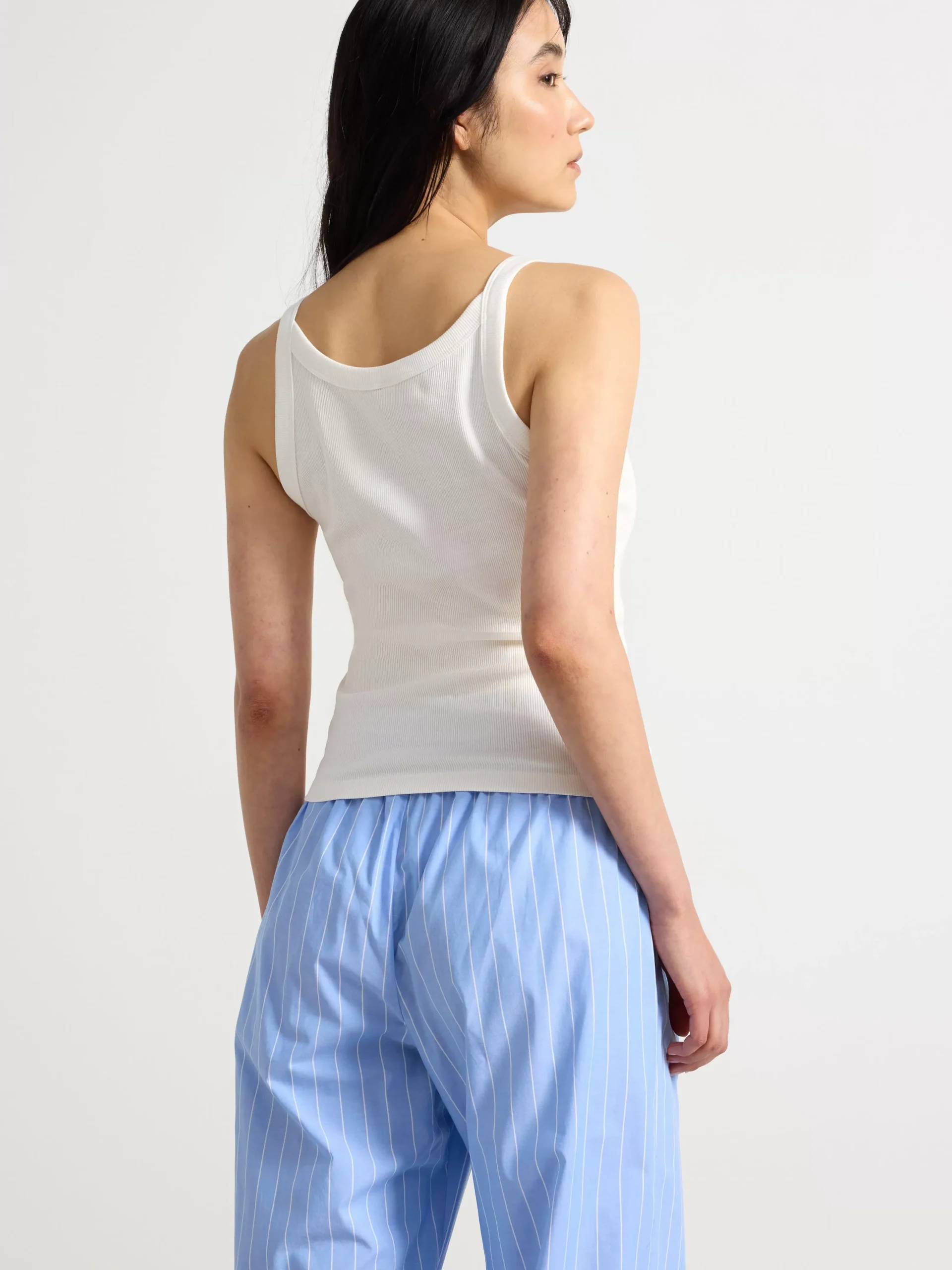 Nattplagg>Lindex Ribbat Pyjamaslinne Off White