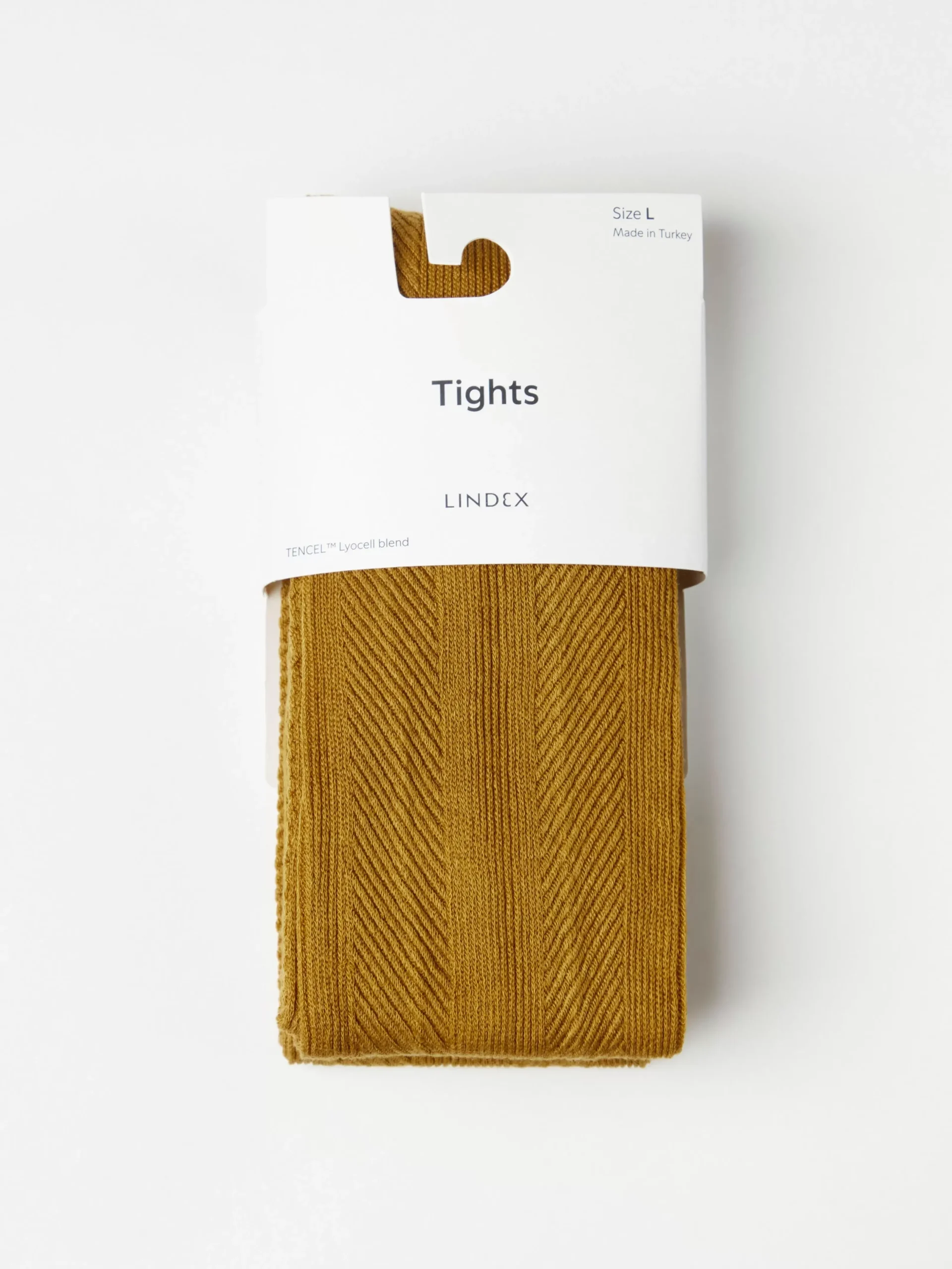 Strumpbyxor & Leggings>Lindex Ribbstickad Strumpbyxa Dark Dusty Yellow