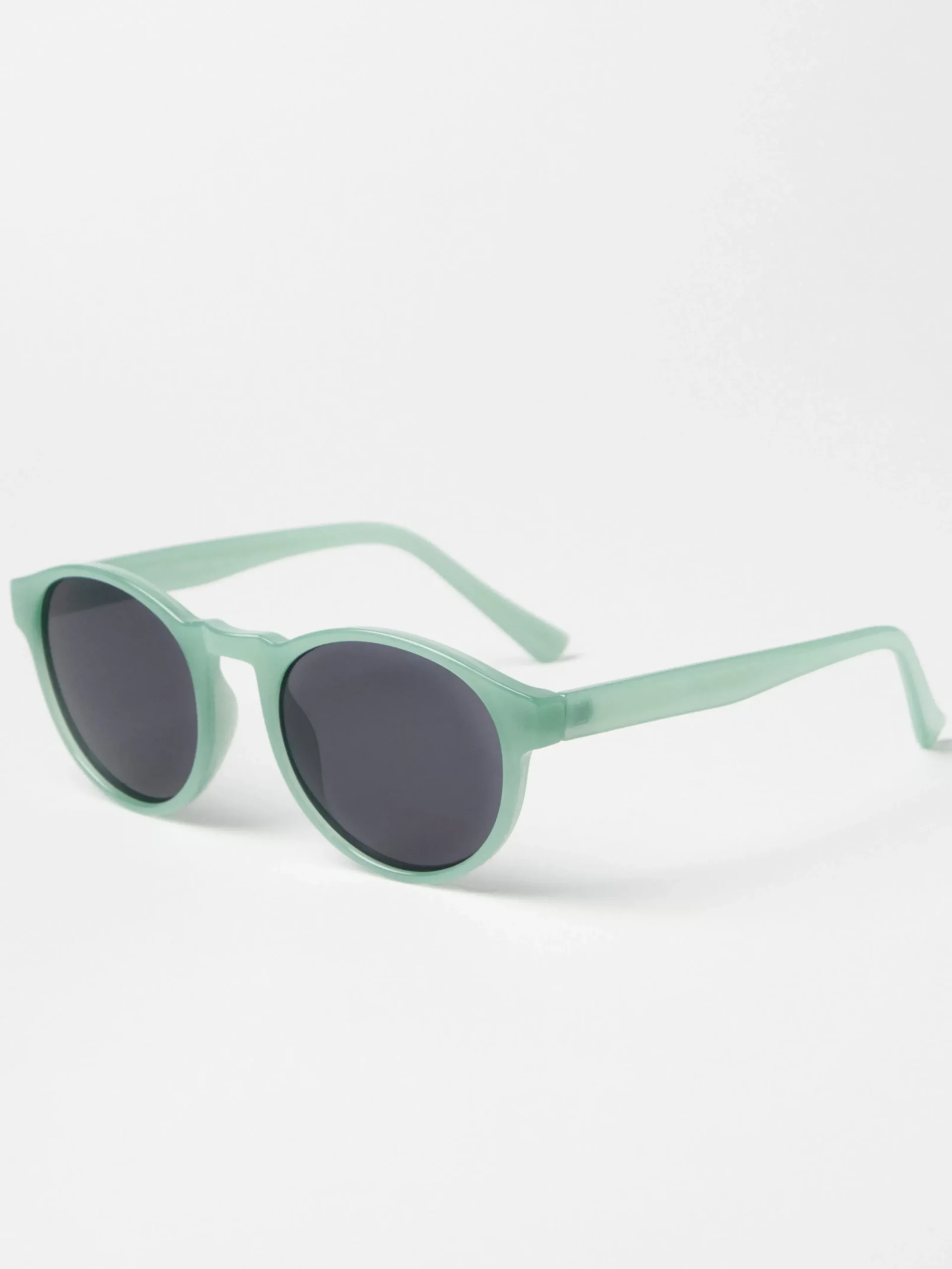 Accessoarer>Lindex Runda Solglasogon Dam Dusty Green
