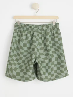 Badkläder & Uv>Lindex Rutiga Badshorts Light Dusty Green