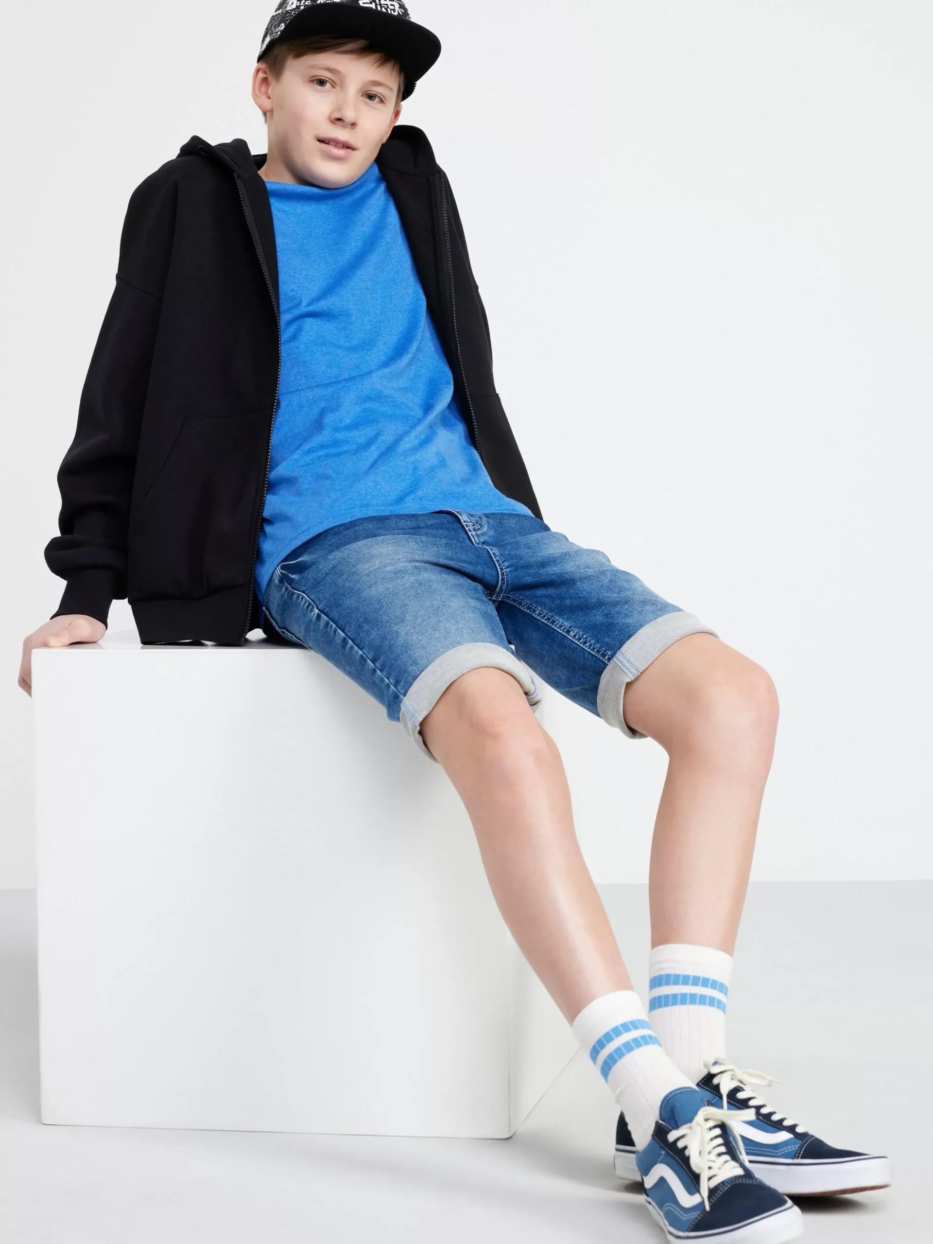 Byxor & Leggings>Lindex Sam Jeansshorts Med Normalhog Midja Och Smal Passform Denim