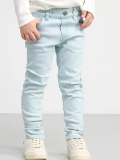 Jeans>Lindex Sam Superstretchiga Pull-Up-Jeans Med Slim Fit Och Normalhog Midja Light Denim