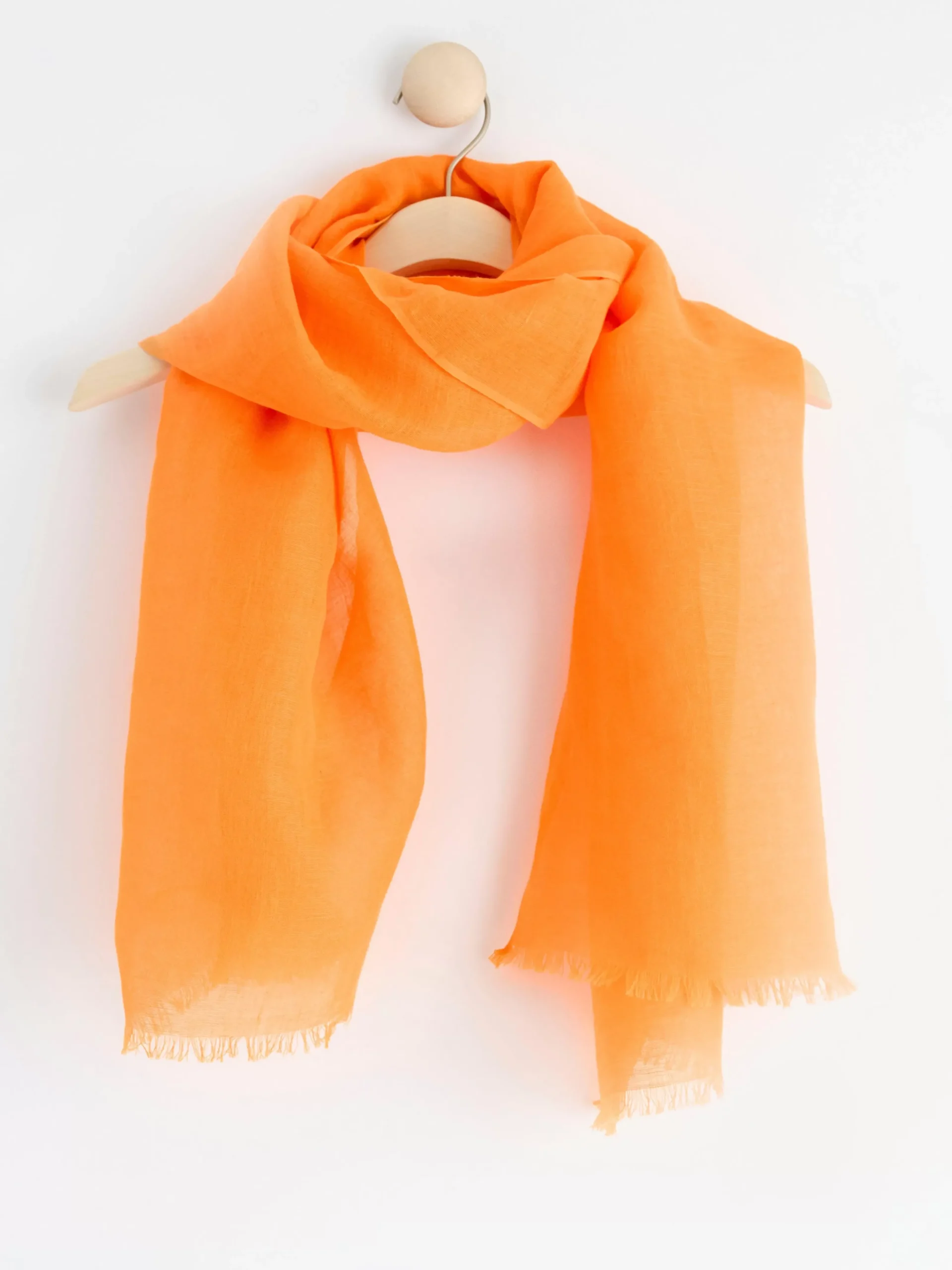 Accessoarer>Lindex Scarf I Linneblandning Light Orange
