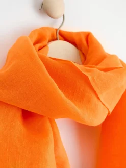 Accessoarer>Lindex Scarf I Linneblandning Light Orange