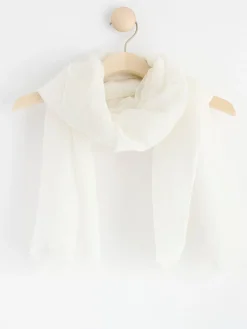Accessoarer>Lindex Scarf I Linneblandning White