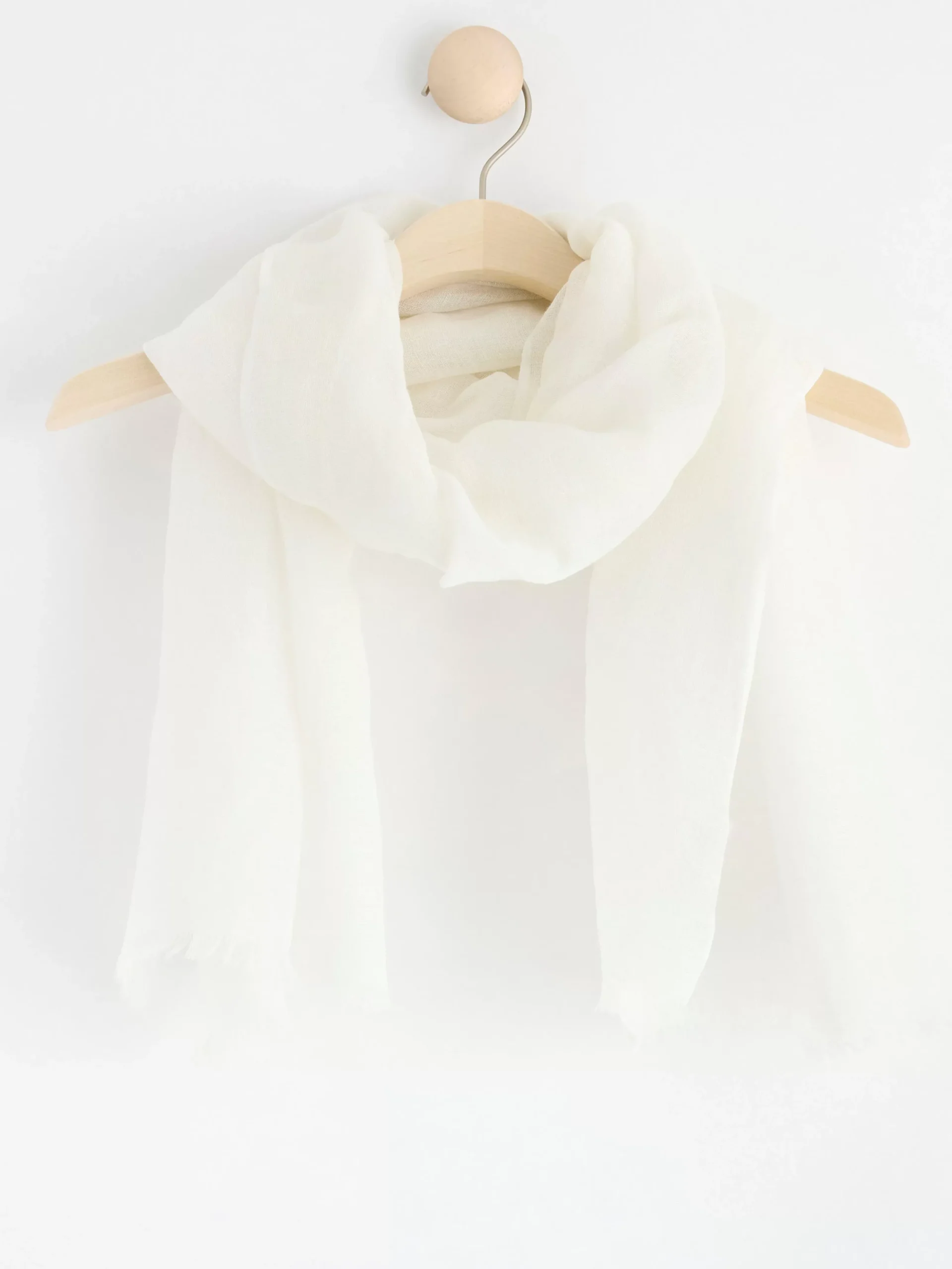 Accessoarer>Lindex Scarf I Linneblandning White