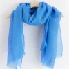 Accessoarer>Lindex Scarf I Linneblandning Blue