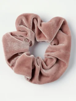 Accessoarer>Lindex Scrunchie I Sammet Light Dusty Pink