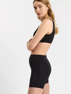 Trosor>Lindex Seamless Biker Trosa Med Hog Midja Black