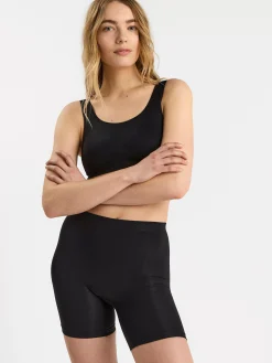 Trosor>Lindex Seamless Biker Trosa Med Hog Midja Black