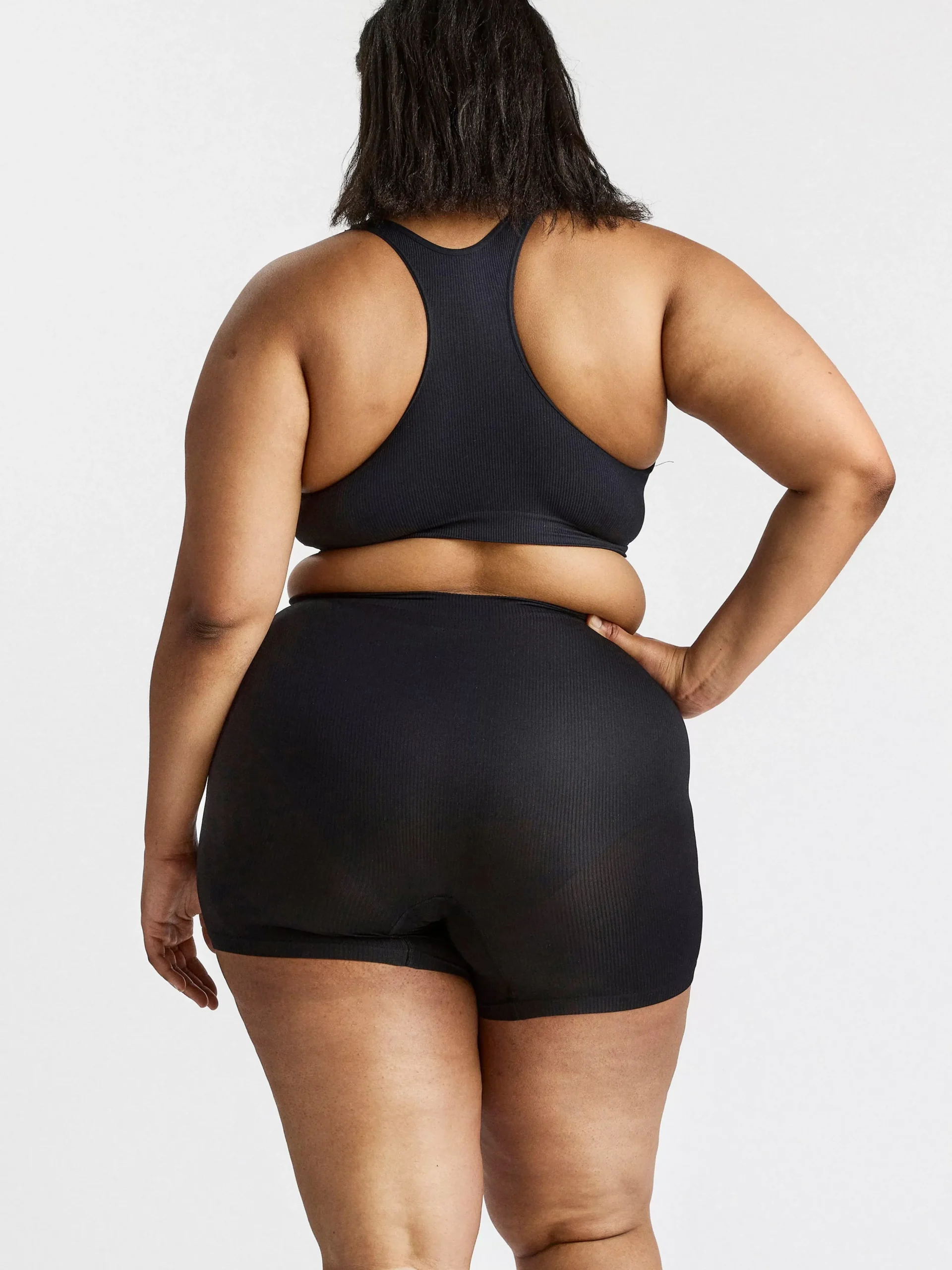 Trosor>Lindex Seamless Biker Trosa Med Hog Midja Black
